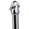 CleanHole Embout de lavement anal Chromium 14 x 3cm